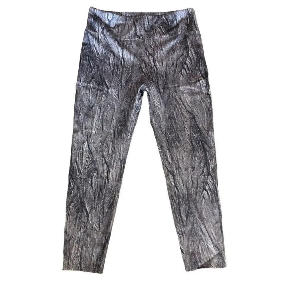 Soulgani Active Leggings Womens XL California LoveSoul Brown Batik Hunt Camo